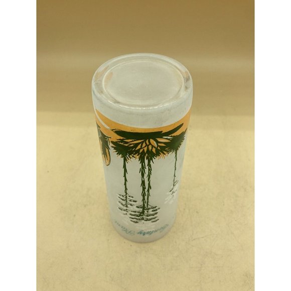 Vintage Blakely Oil & Gas Frosted Arizona Century Plant Cactus Glass 16 oz #1 - Picture 3 of 7